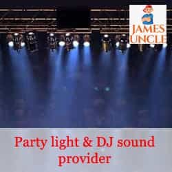 Party light and DJ Mr. Bhaskar Chatterjee in Jadavpur